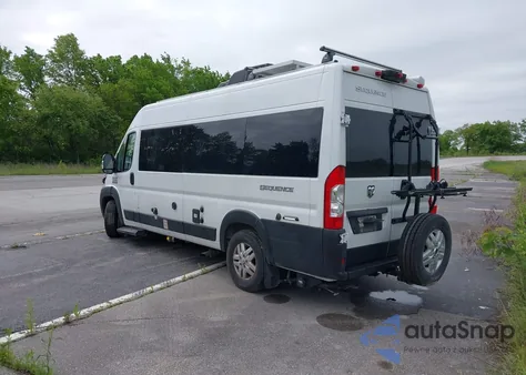 2021 Ram Promaster 3500 Window Van High Roof 159 Wb Ext из США, поврежденный, VIN 3C6MRVUG6ME542798